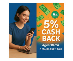 18-24? Get PAID to Shop Amazon - 5% Cash Back & FREE Trial