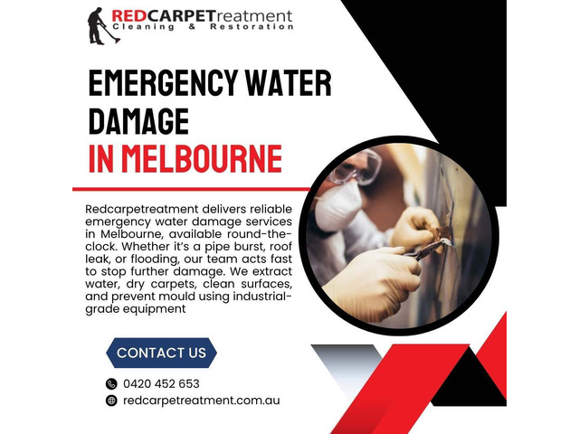 Emergency Water Damage in Melbourne – 24/7 Help Available