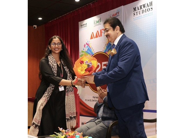 Dr. Sandeep Marwah Inspires 125th Batch of AAFT with a Powerful Master