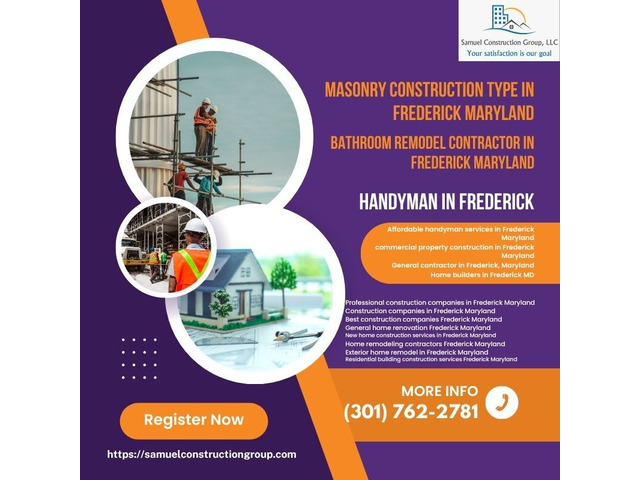 Residential Building Construction Services in Frederick, Maryland