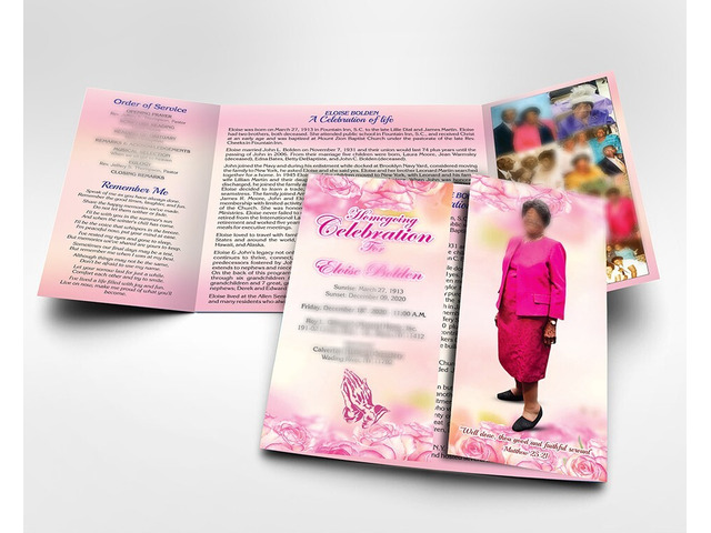 Funeral Program Gatefold