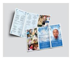 Funeral Program Large 3 Panel