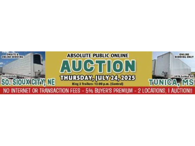 Upcoming July Trailers Auction – Sioux City, NE