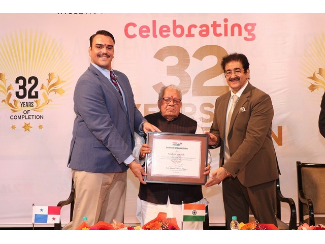 Sandeep Marwah Honoured by Ambassador of Panama for His Outstanding