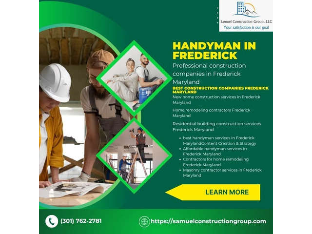 Handyman Renovation Services in Frederick, Maryland