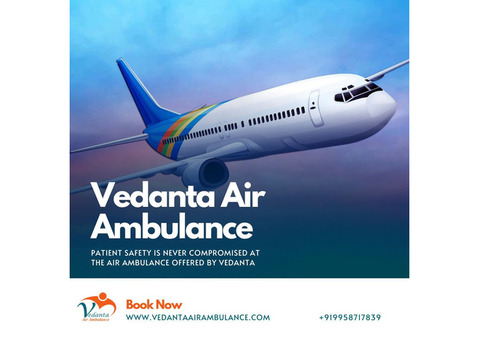 Air Ambulance with Complete Medical Amenities from Delhi