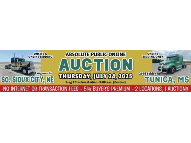 Mark Your Calendar Tractors & Misc Auction 2025 – Sioux City