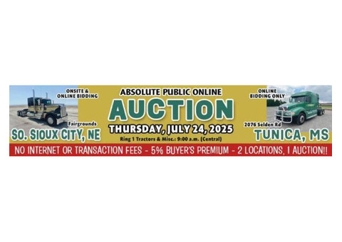 Mark Your Calendar Tractors & Misc Auction 2025 – Sioux City
