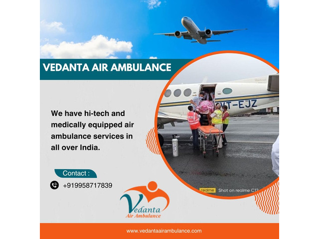 Emergency Air Ambulance with Superb Medical Care from Patna