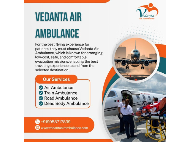 Advanced Air Ambulance with Proper Medical System from Mumbai