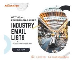 Attain 100% higher conversion rates through our Industry Email lists