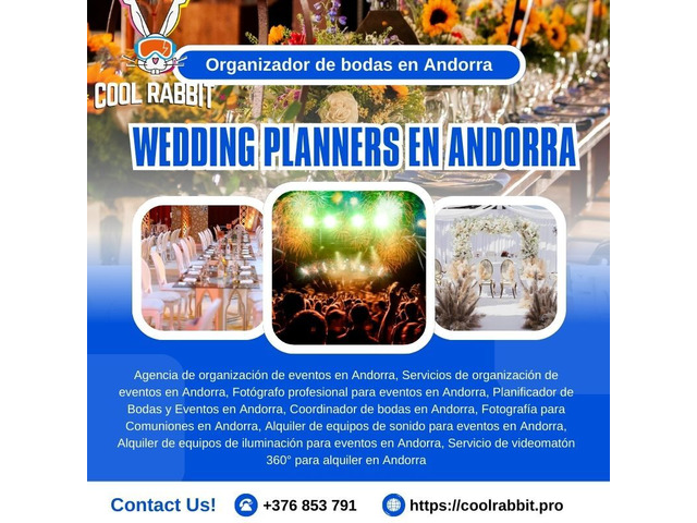 Servicios de Organización de Eventos en Andorra con Cool Rabbit