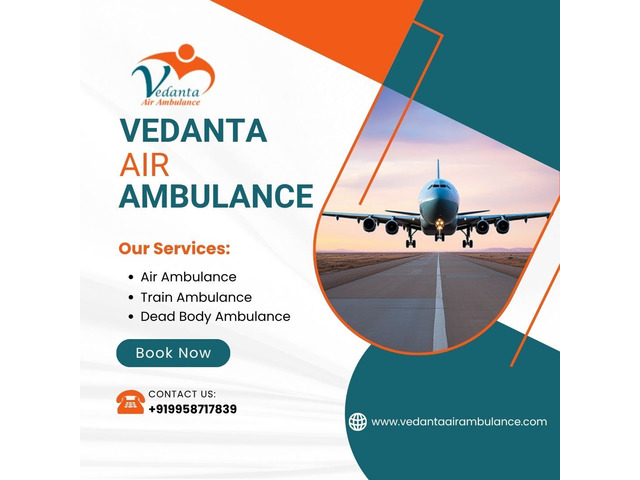 Perfect Medical Aid in Air Ambulance from Patna through Vedanta