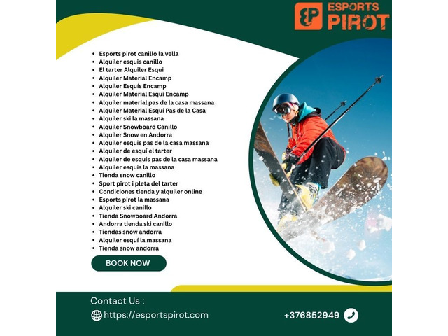 Alquiler de esquís en El Tarter | Esports Pirot