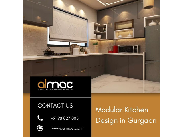 Stylish and Functional Modular Kitchen Design in Gurgaon - 1/1