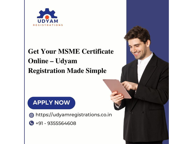 Get Your MSME Certificate Online – Udyam Registration Made Simple