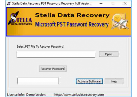 Outlook pst password recovery software