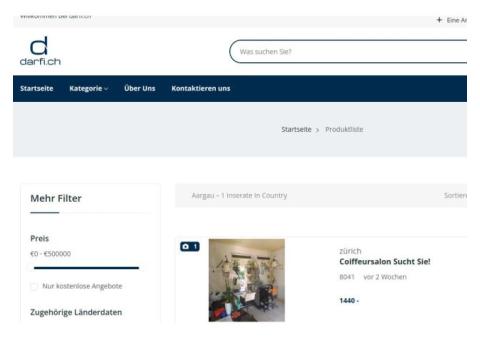 Geben Sie Ihre Immobilien anzeigen kostenlos online auf | Darfi.ch