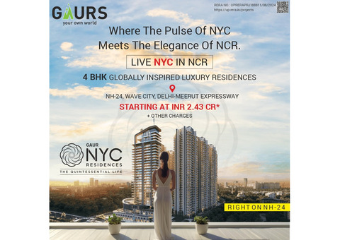 4 BHK Flat in Ghaziabad - Gaur NYC Residence