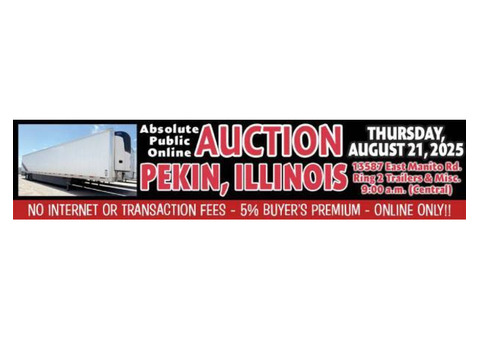 Don’t Miss the Upcoming Trailer Auction in Pekin, IL Great Deals
