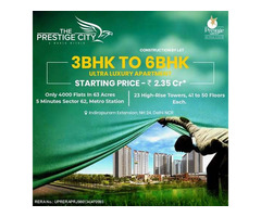 3 BHK Flat in Indirapuram Extension - The Prestige City