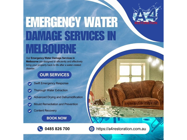 Emergency Water Damage Services in Melbourne