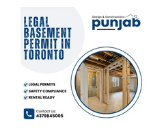 Legal Basement Permit Services In Toronto – Punjab Designers