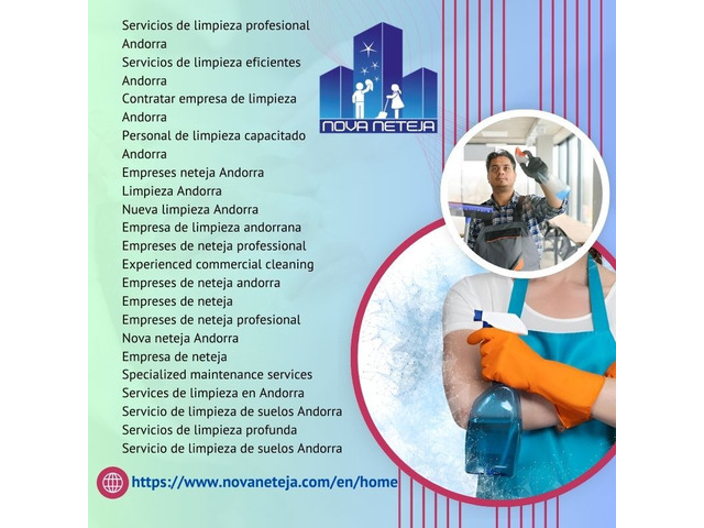 Serveis professionals d’empreses de neteja a Andorra – Nova Neteja