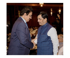 Dr. Sandeep Marwah Invites Senior BJP Leader Shri Shah Nawaz Hussain