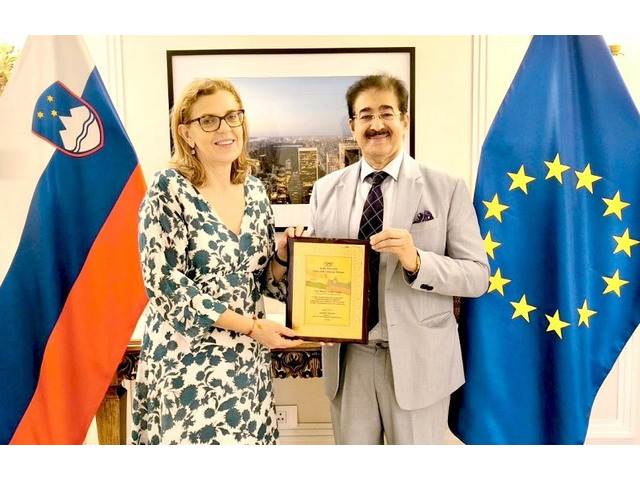 ICMEI Honours Ambassador of Slovenia H.E. Mateja Vodeb Ghosh