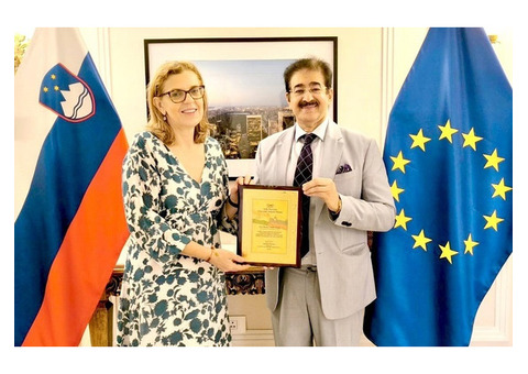 ICMEI Honours Ambassador of Slovenia H.E. Mateja Vodeb Ghosh