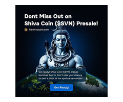 Just Days Away – Shiva Coin ($SVN) Presale Goes Live on Sept 15!