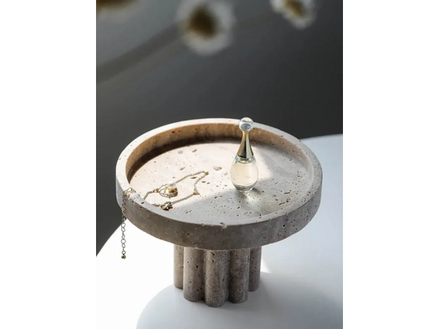Luxury Styling with a Stone Vanity Tray for Décor