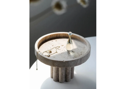 Luxury Styling with a Stone Vanity Tray for Décor