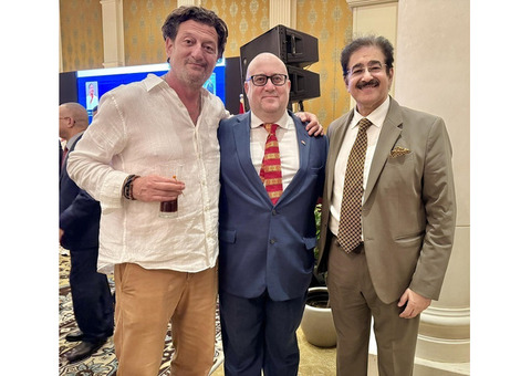 Renowned Maltese Actor Manuel Cutajar Meets Dr. Sandeep Marwah