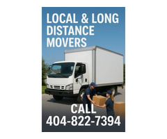 LOCAL LONG DISTANCE MOVER 24 Hrs 404-822-7394
