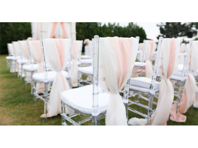 Banquet chair covers rental