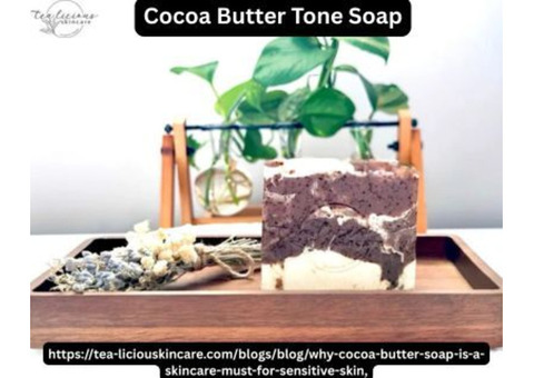 Cocoa Butter Tone Soap to Moisturize and Brighten Skin