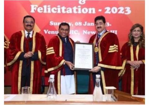 Sandeep Marwah Honored with Doctorate from Russia
