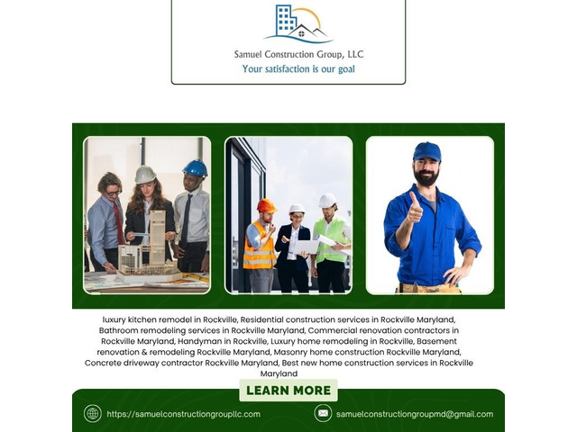 Expert Residential Construction in Rockville