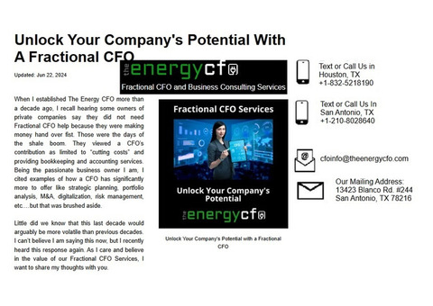 Fractional CFO San Antonio & Corpus