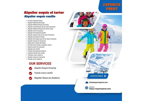 Tarter Alquiler de Esquí y Snowboard | Esports Pirot