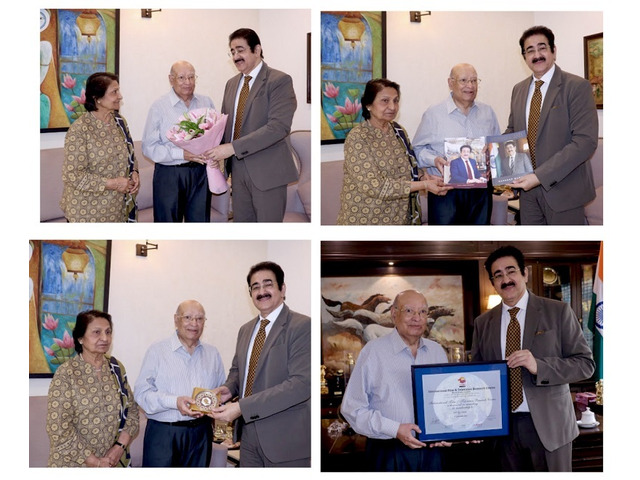 Lord Raj Loomba Honoured Visit to Marwah Studios