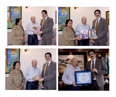 Lord Raj Loomba Honoured Visit to Marwah Studios