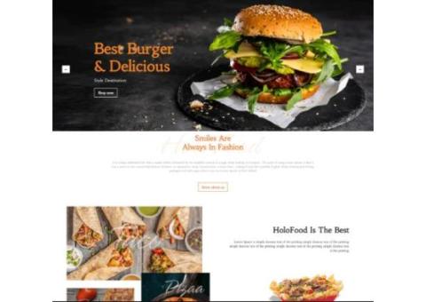 Fastfood & Restaurant Shopify Shopping Website