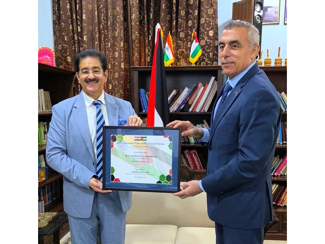 H.E. Abdallah M. Abu Shawesh Presented with Patronship of Indo
