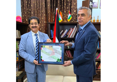 H.E. Abdallah M. Abu Shawesh Presented with Patronship of Indo