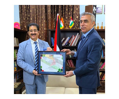 H.E. Abdallah M. Abu Shawesh Presented with Patronship of Indo