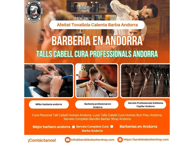 Cortes, Barbas y Más: Serveis Complets Bandits Barber Shop Andorra