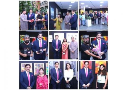 Sandeep Marwah Inaugurated Exhibition of Paintings at IHC